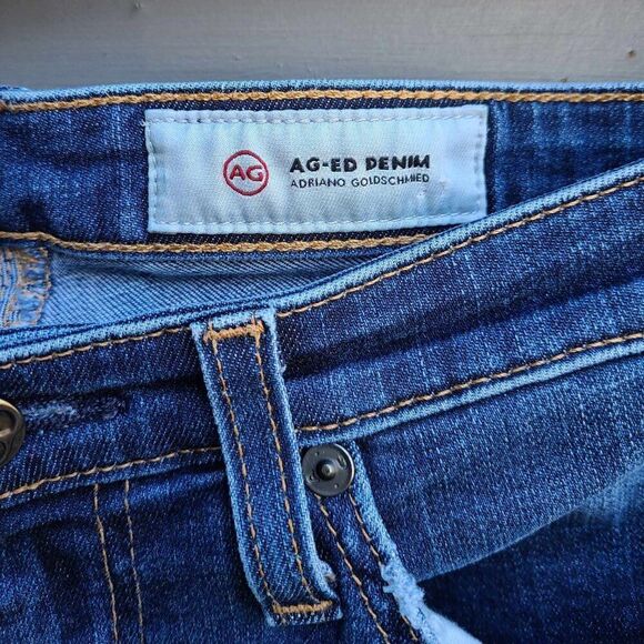 AG Adriano Goldschmied The Leggings Ankle super Skinny Jean Distressed 26R - Picture 2 of 13